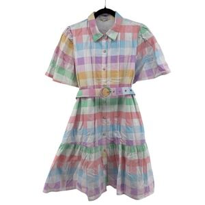 Prosperina Fairfax Plaid Mini Dress M‎